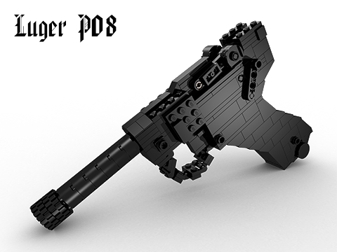 BrickGun Luger P08