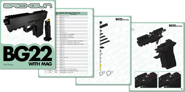 BrickGun BG22 with Magazine Instruction Sample