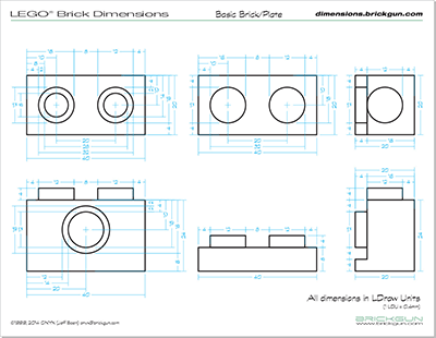 BrickGun LEGO® Brick Dimension Guide