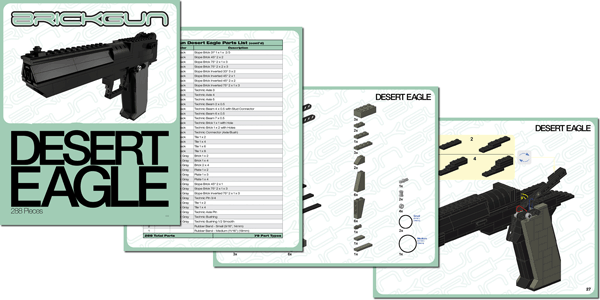 BrickGun Desert Eagle Instruction Sample
