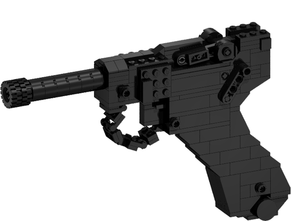 BrickGun Luger P08