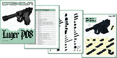 BrickGun Luger P08 Instructions