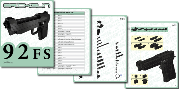 BrickGun 92FS Instruction Sample