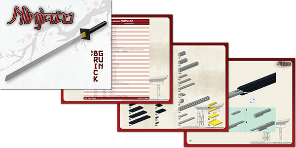 BrickGun Ninjato Instruction Sample