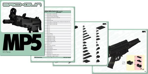 BrickGun MP5 Instruction Sample