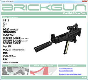 The BrickGun Complete Application Screenshot